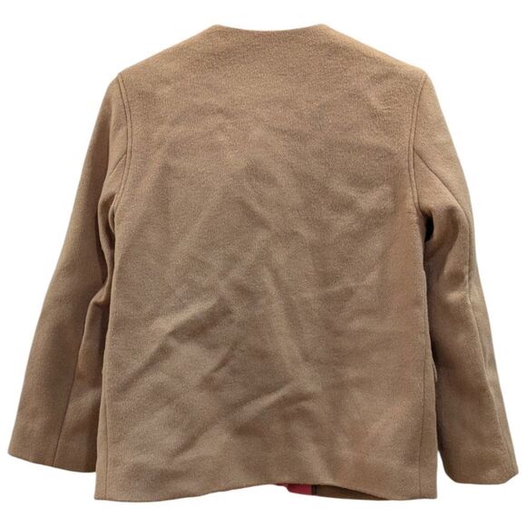 Boden Ella Wool Felted Swing Snap Button Coat in Camel Women's 6 - Picture 2 of 6